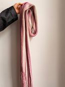 Striped Scarf Rosa, Purple, White and Creme - One Size