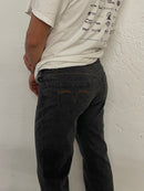 Vintage Michele Boyard Jeans Grey Orange Stitching Detail – L