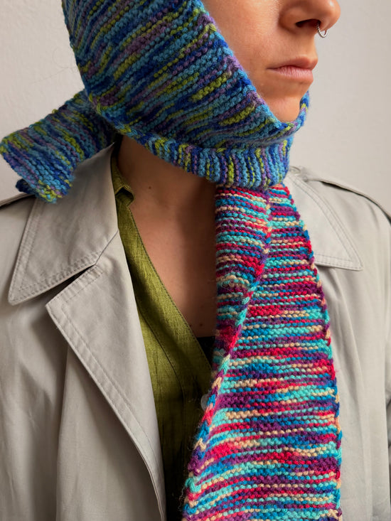 Knitted Scarf Colorful - One Size