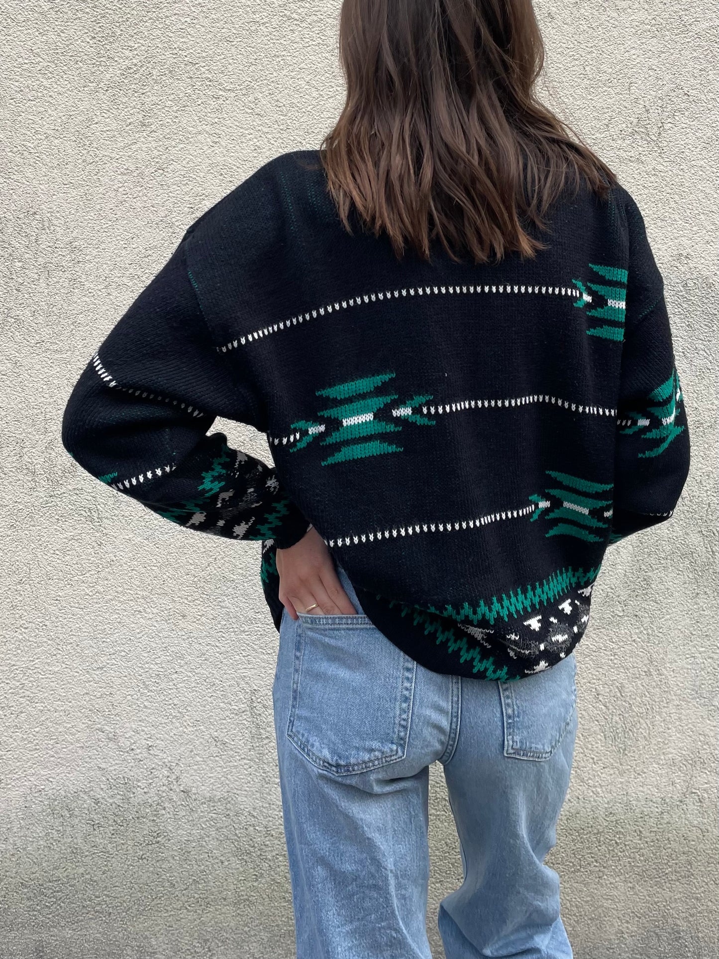 Retro Strickjacke