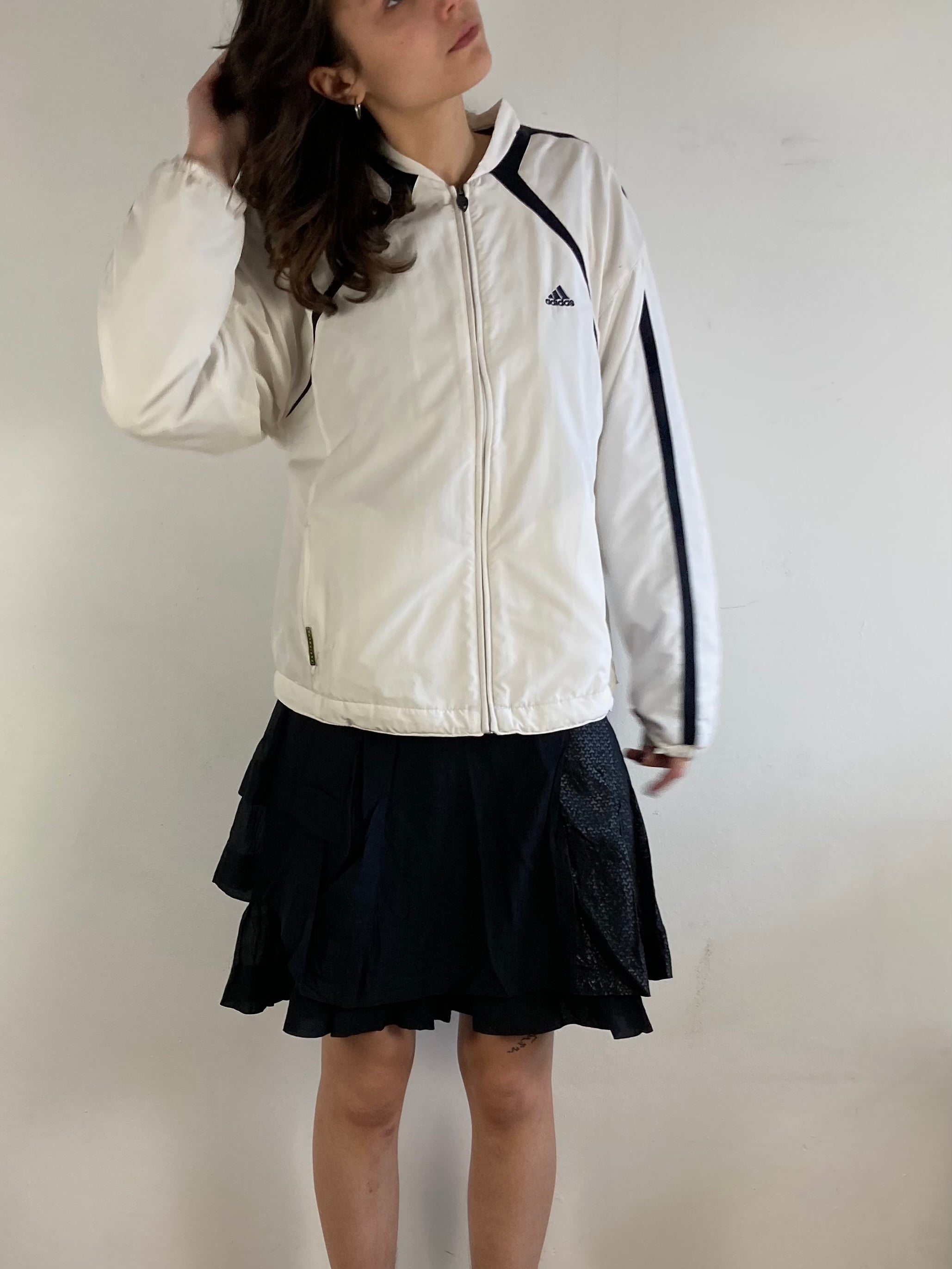 Skirt Vintage Y2K Silk Blend Black Light Hip-Hugging Minimal Elegant Mini Skirt – S/M