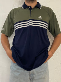 Vintage Adidas Polo Shirt black Oversized - XXL