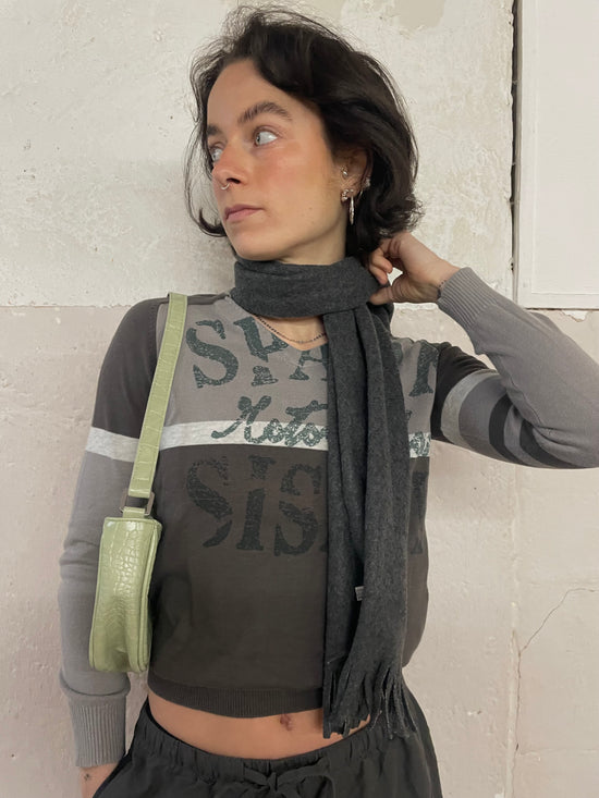 Lightweight Scarf Mid-Length Grey – One Size