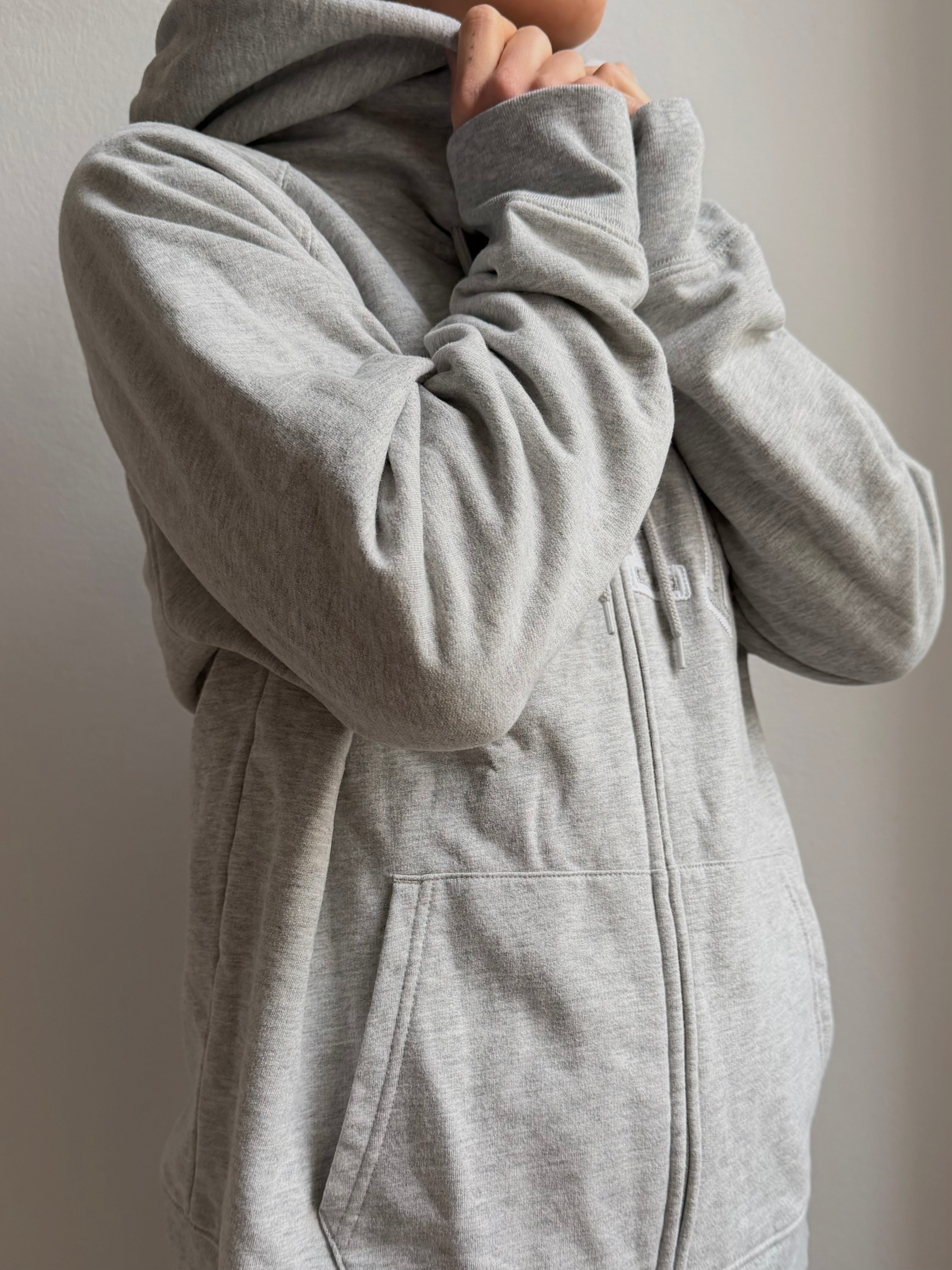 Cap Sweater Jacket Grey Unisex - XL