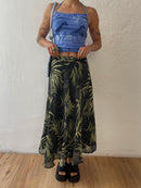 Langer dunkelgrüner Rock M - Kleiderhaufen - Default Title