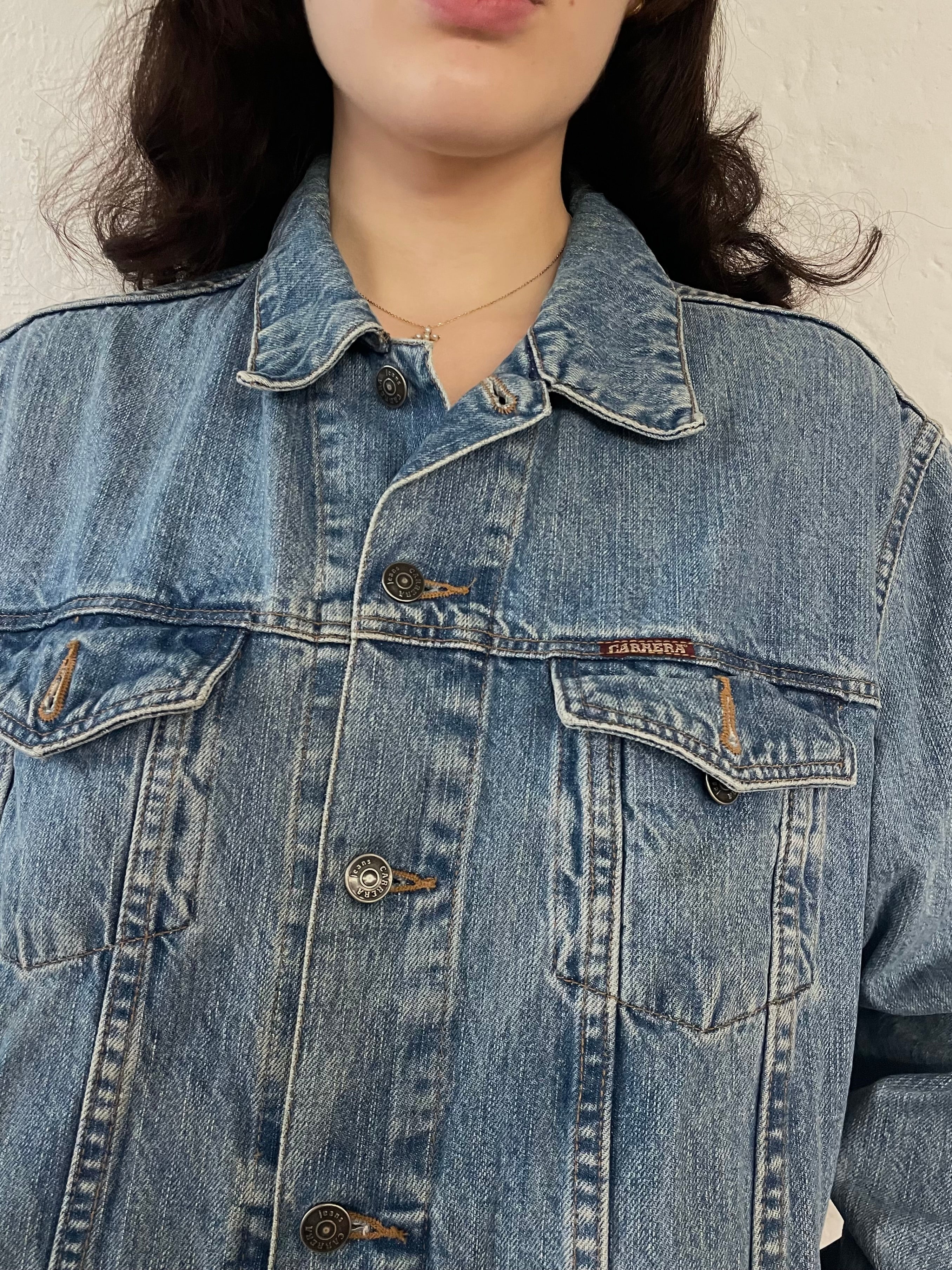 Vintage Carrera Denim Jacket Unisex Regular Fit – L