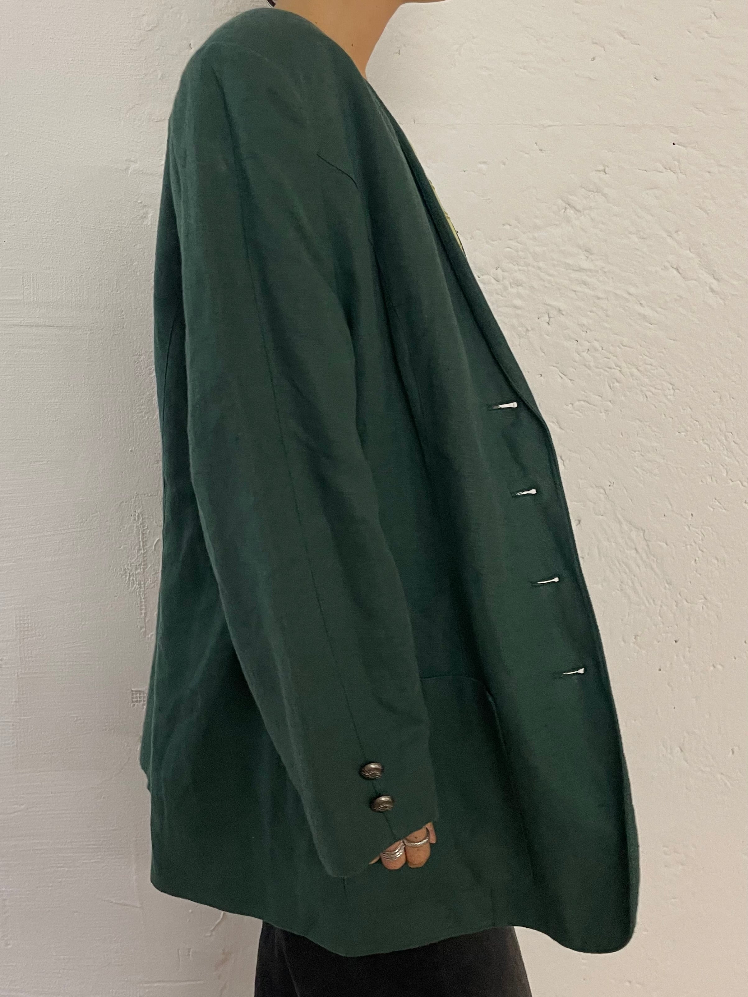 Vintage Meico Lightweight Linen Jacket Green – M/L
