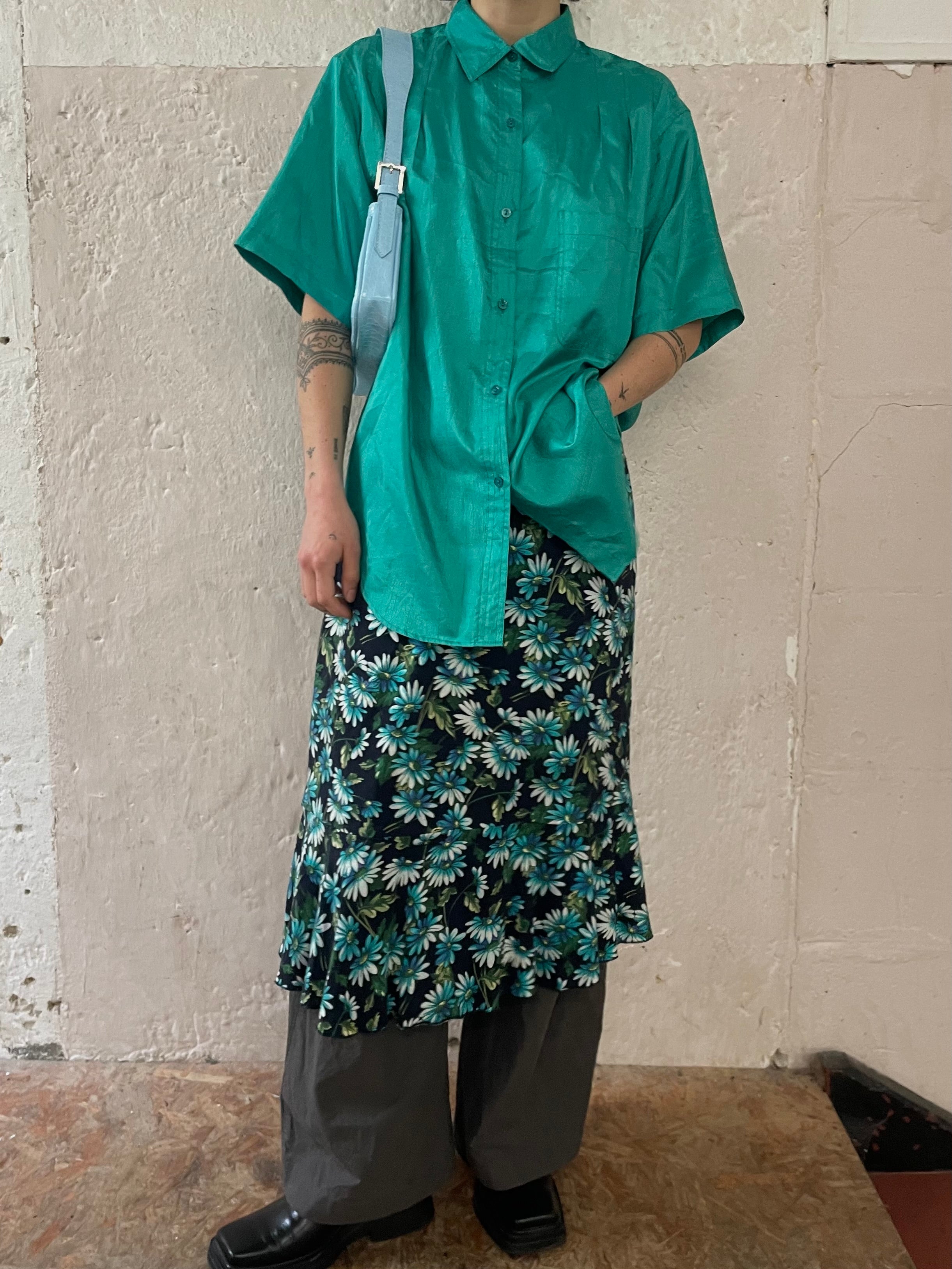 Türkise Bluse M - Kleiderhaufen - Default Title