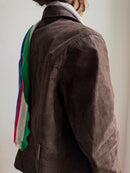 Vintage Leatherjacket Dark Brown 100% Leather Unisex - M/L