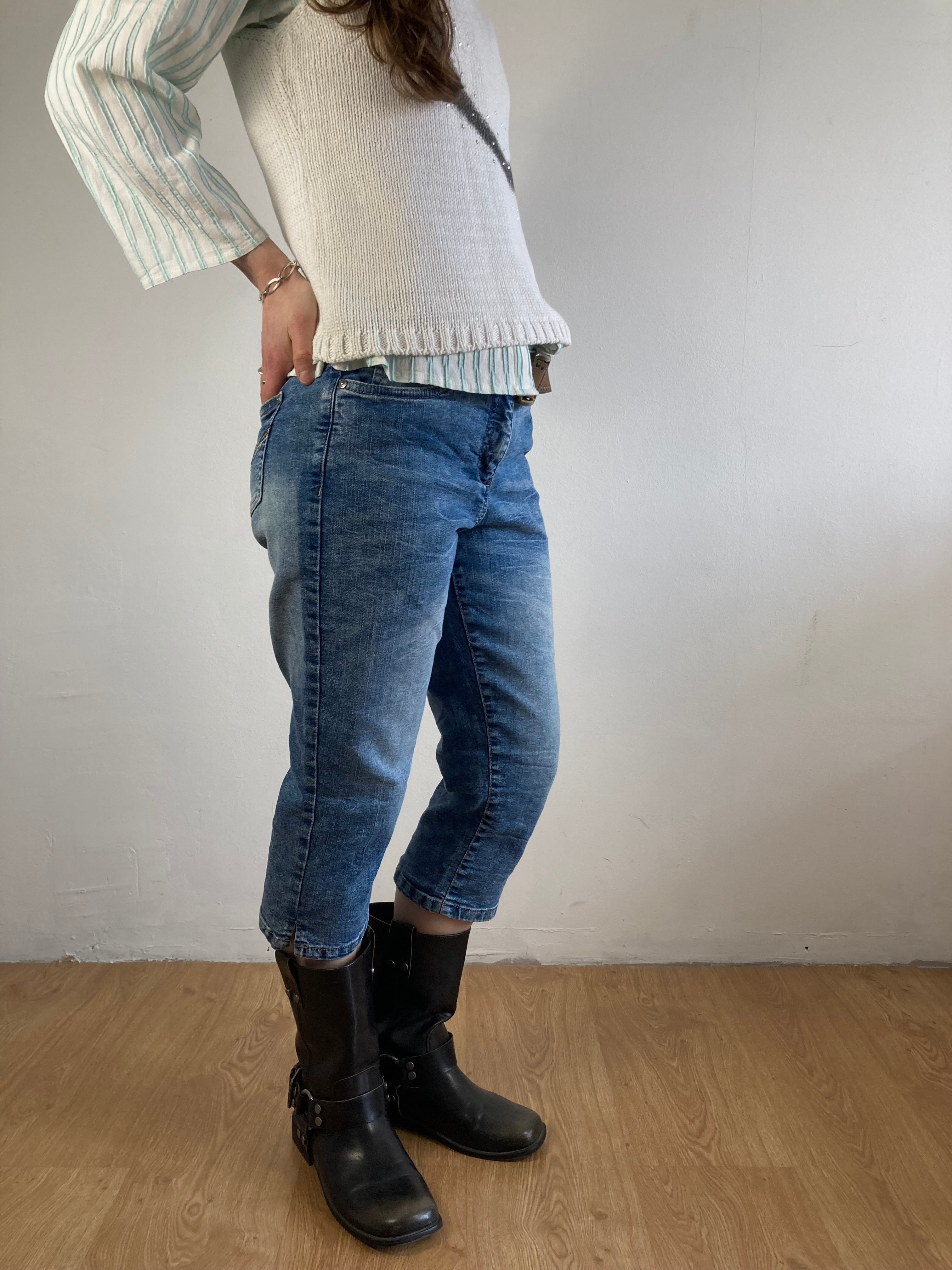 Denim Shorts BPC Blue Jeans Summer Casual Fit Unisex – M