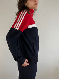 Track Jacket Vintage Adidas Sport Unisex Spring Zip Jacket Retro – M