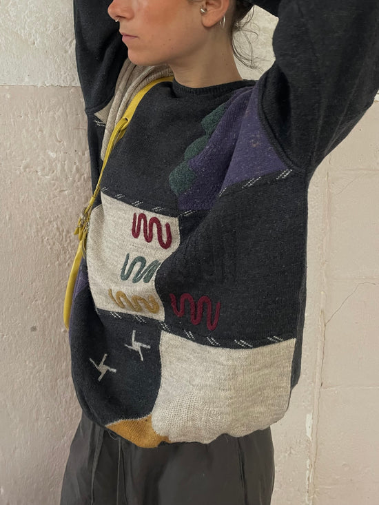 Vintage Monte Carlo Wool Blend Sweater Unisex – L