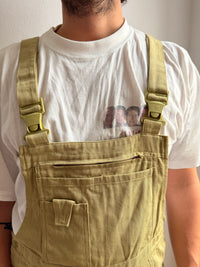 Sweat Life Overalls with adjustable side buttons 100% Cotton Brown Unisex - XL