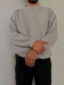 Vintage Grey Sweater Oversized Classic Long Sleeve – L