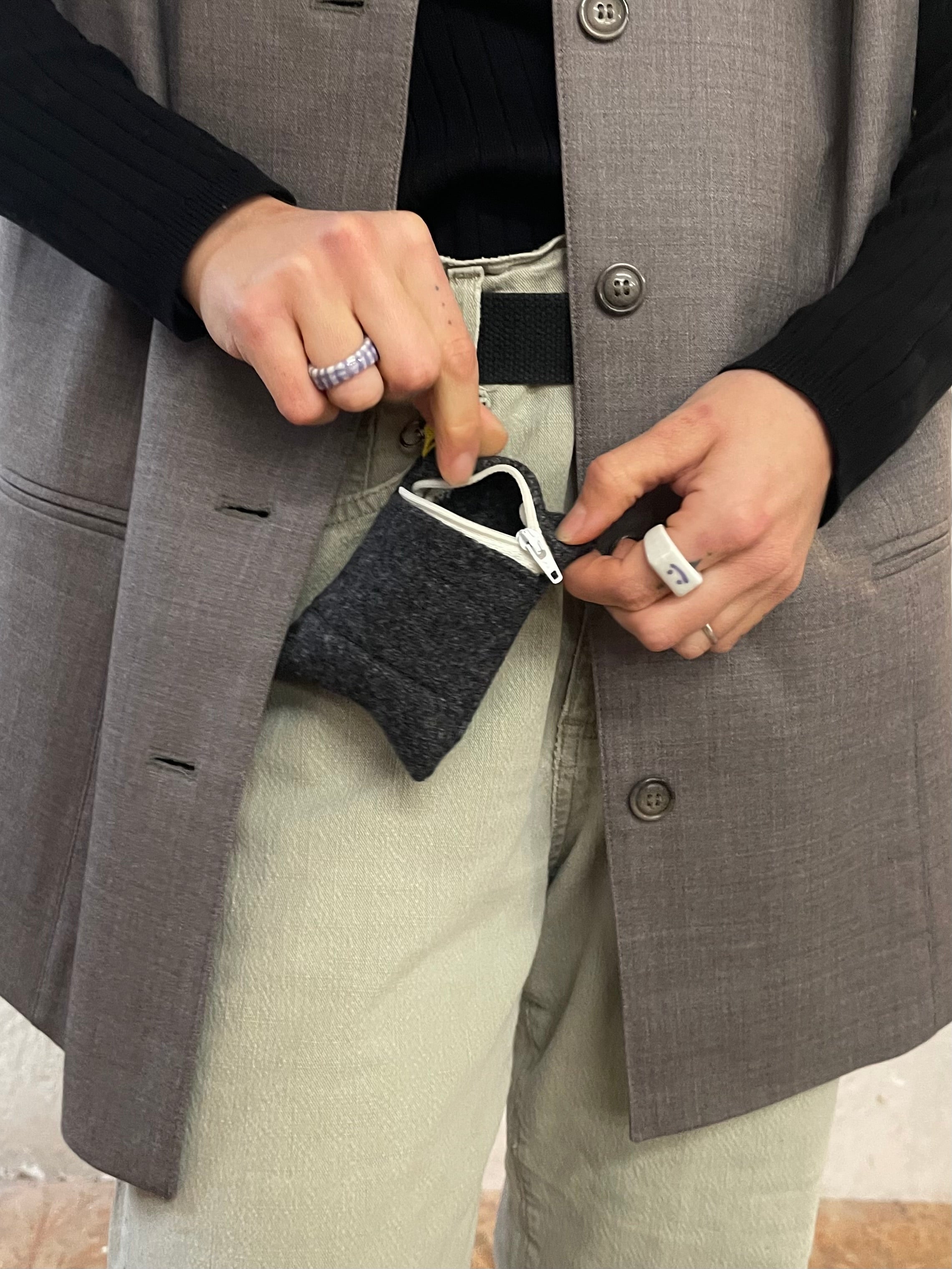 Handmade Small Pouch, e.g. for Earbuds - Kleiderhaufen - Default Title