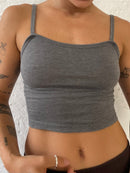 Spaghetti Top grau S