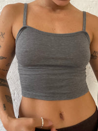 Spaghetti Top grau S