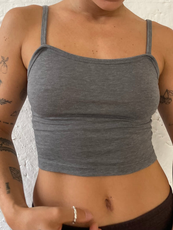 Spaghetti Top grau S