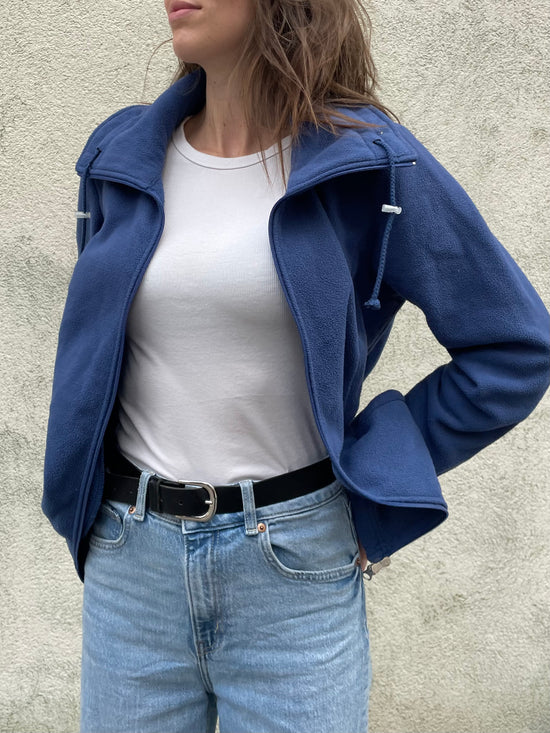 Fleece Jacke Blau Unisex L