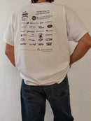 Vintage Oversized Unisex T-Shirt White Front Print & Back Pattern – XL