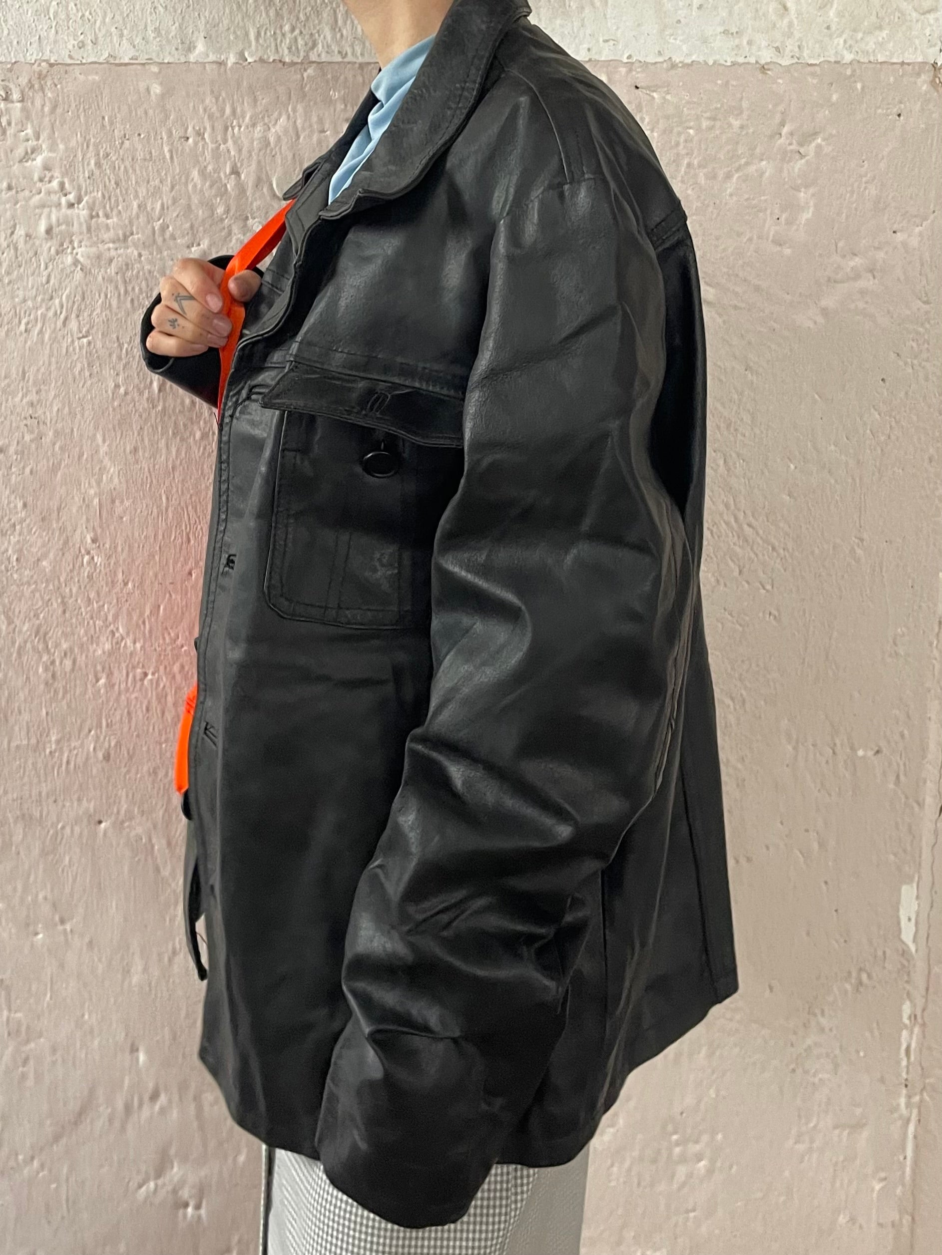 Vintage Lederjacke L - Kleiderhaufen - Default Title