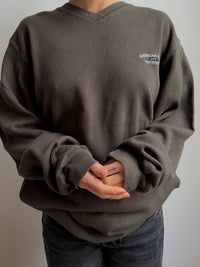 American Eagle Outfitters Longsleeve Olive Green 100% Cotton Unisex - L