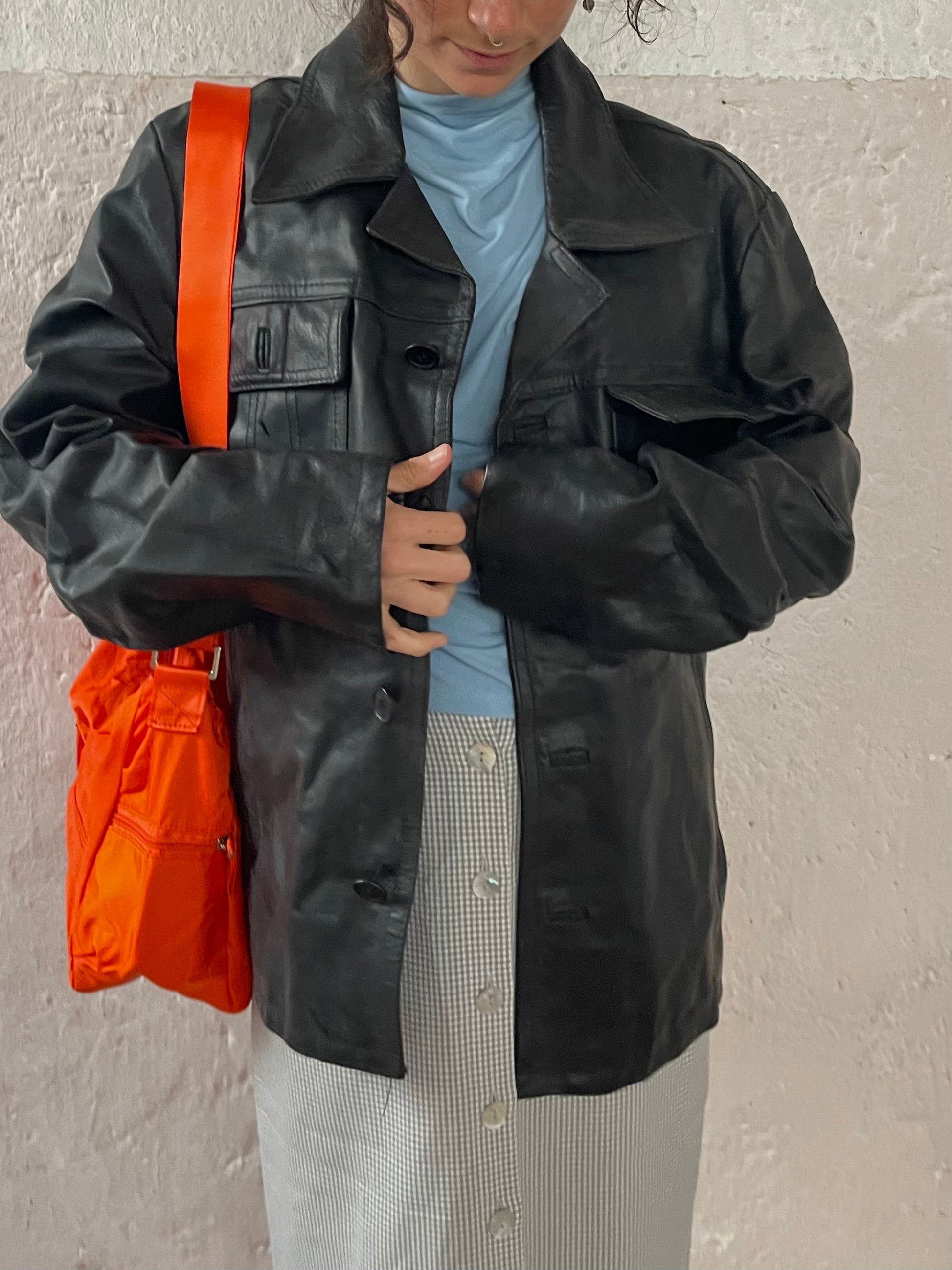 Vintage Lederjacke L - Kleiderhaufen - Default Title
