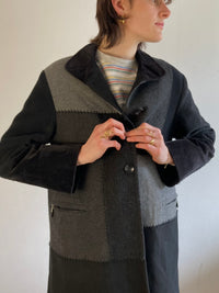 Coat Vintage Patch Christine Laure Wool Blend Women – M/L