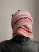 Striped Scarf Rosa, Purple, White and Creme - One Size