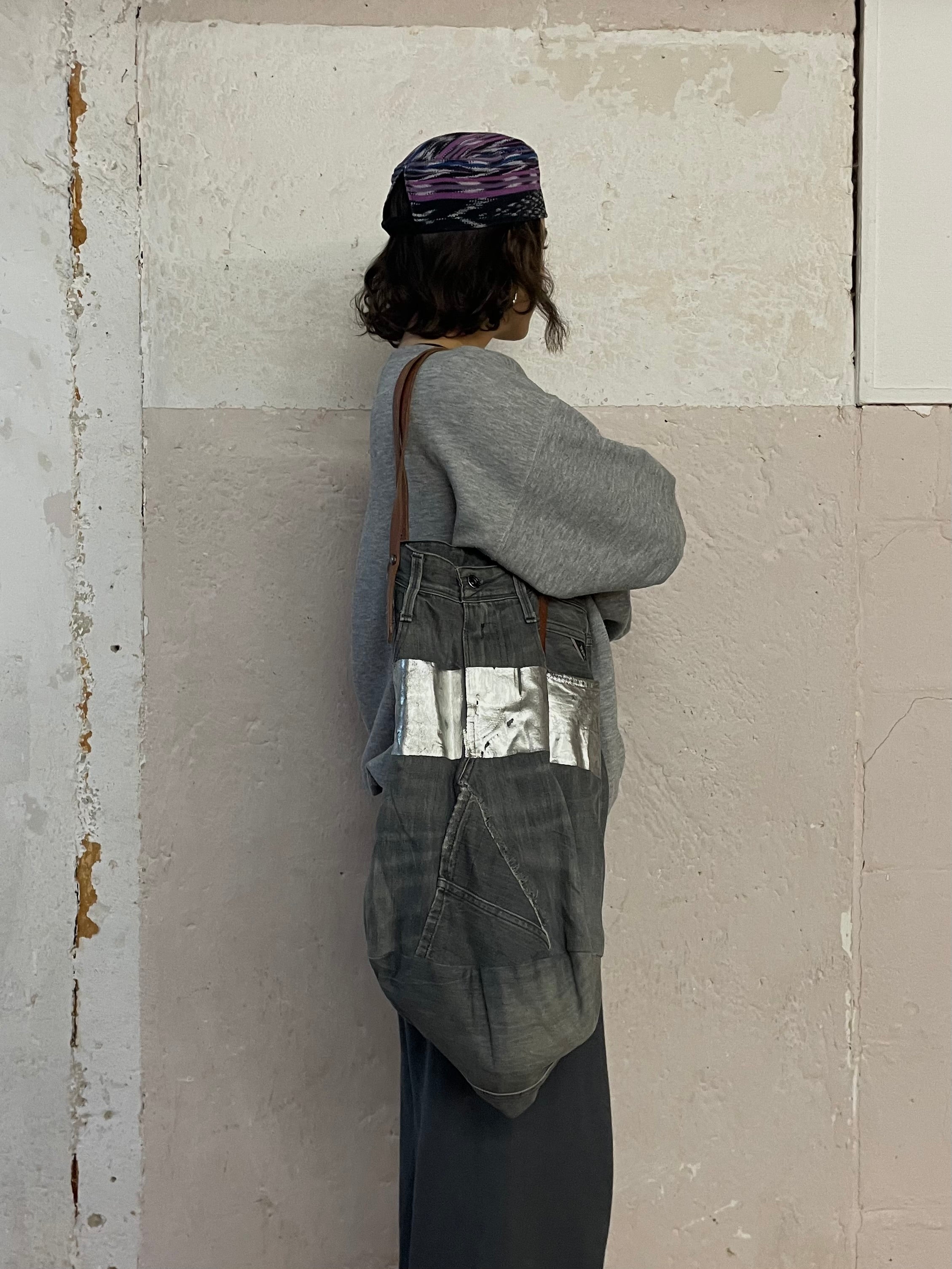 DIY hand-sewn denim handbag - Kleiderhaufen - Default Title