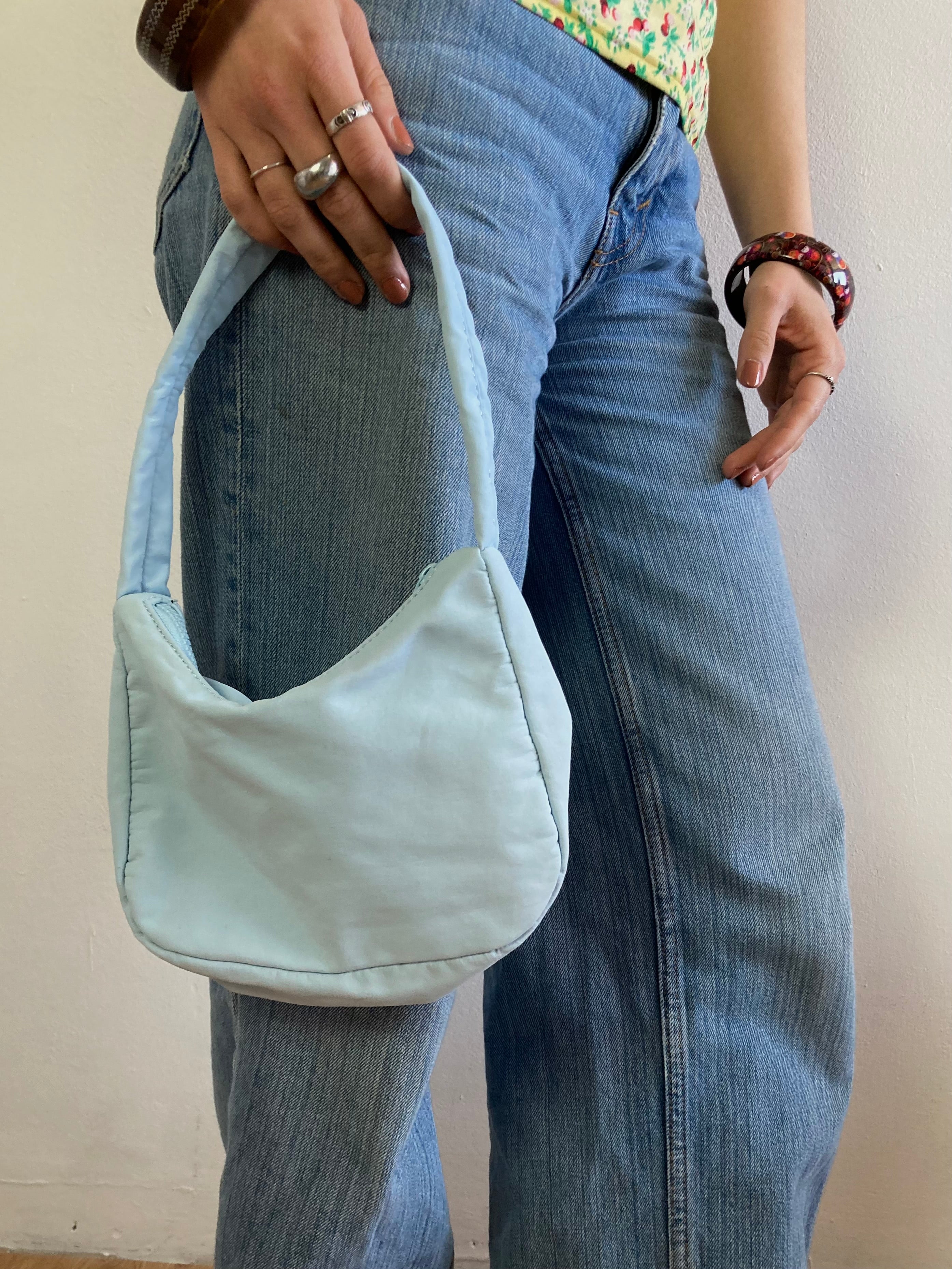 Bag Vintage Light Blue Small Handbag Gina Tricot Women – One Size