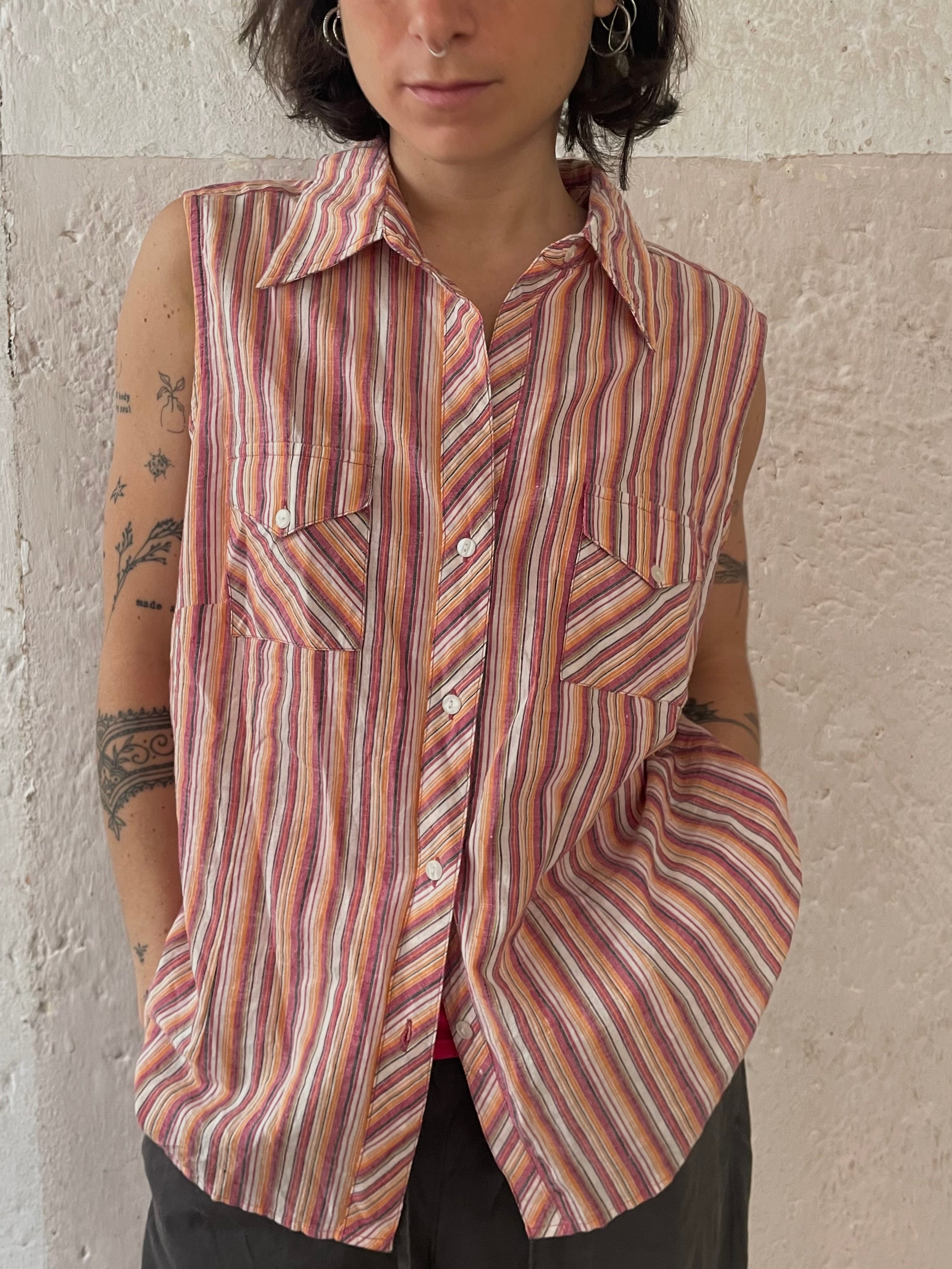 Ärmelloses Hemd M - Kleiderhaufen - Default Title