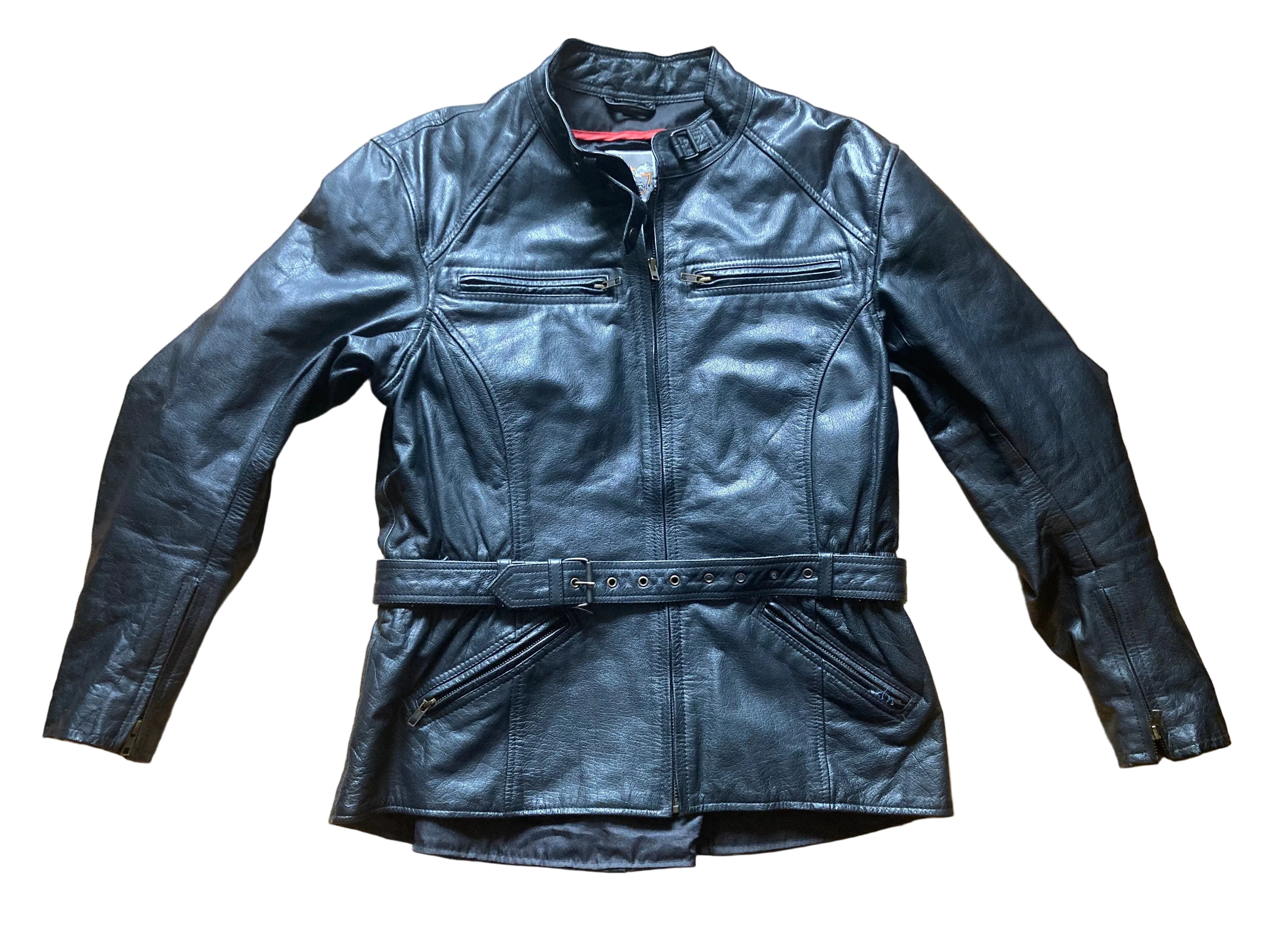 Jacket Flying Eagle Vintage Leather Motorcycle Jacket – XL