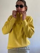 Sweater Vintage Polo Collar Long Sleeve Yellow Ralph Lauren Unisex – M