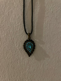 Halskette blauer Stein