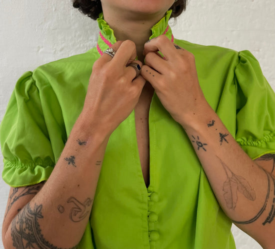 Vintage Green Top zum kombinieren