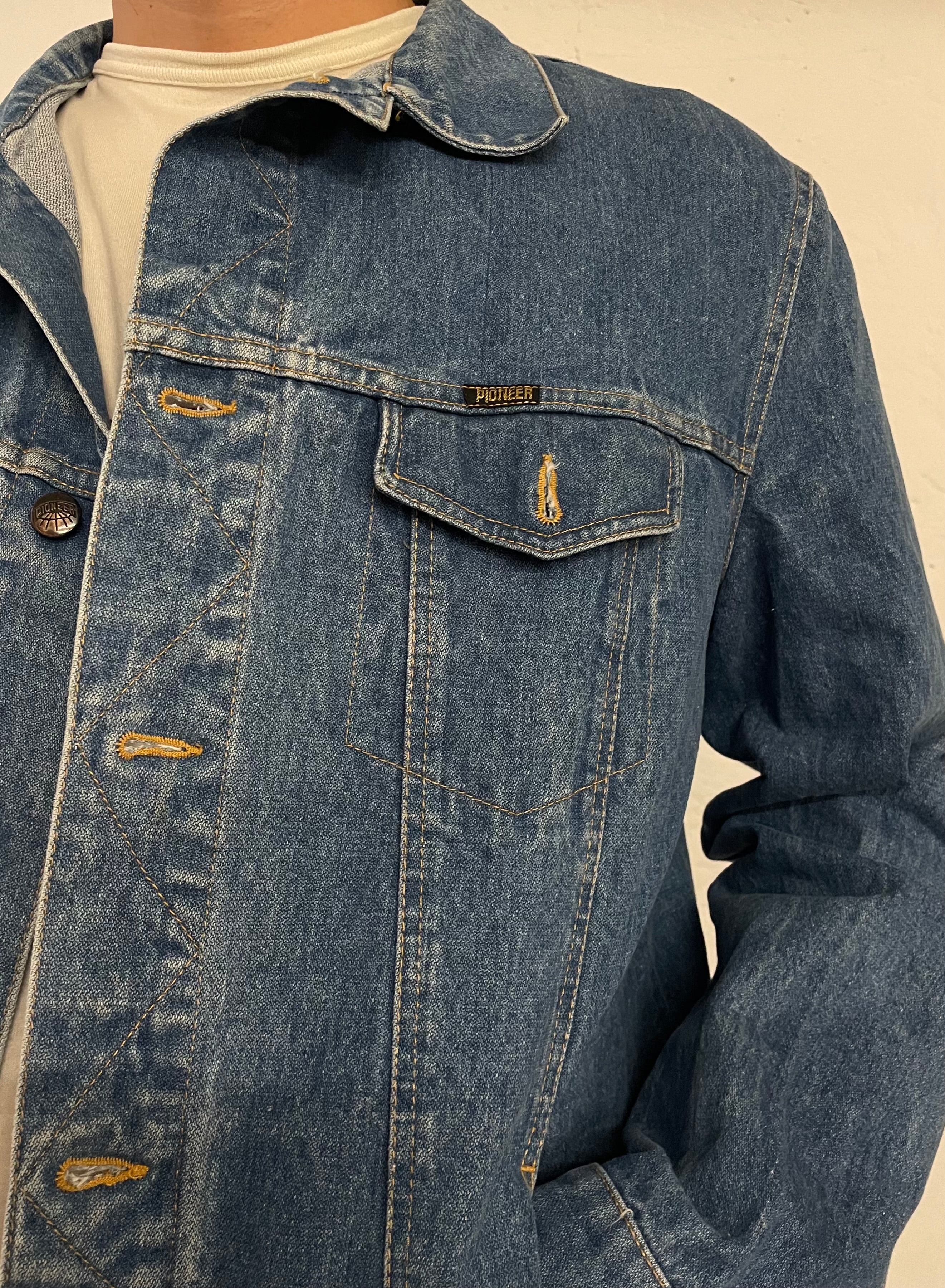 Vintage Pioneer Denim Jacket Blue – XL