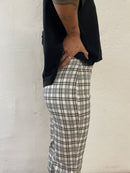 Flared Slim Fit Trousers – Made in France White/Grey – S