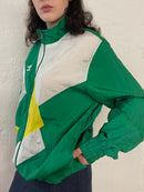 Vintage Umbro Lightweight Long Sleeve Sports Jacket Green White – L