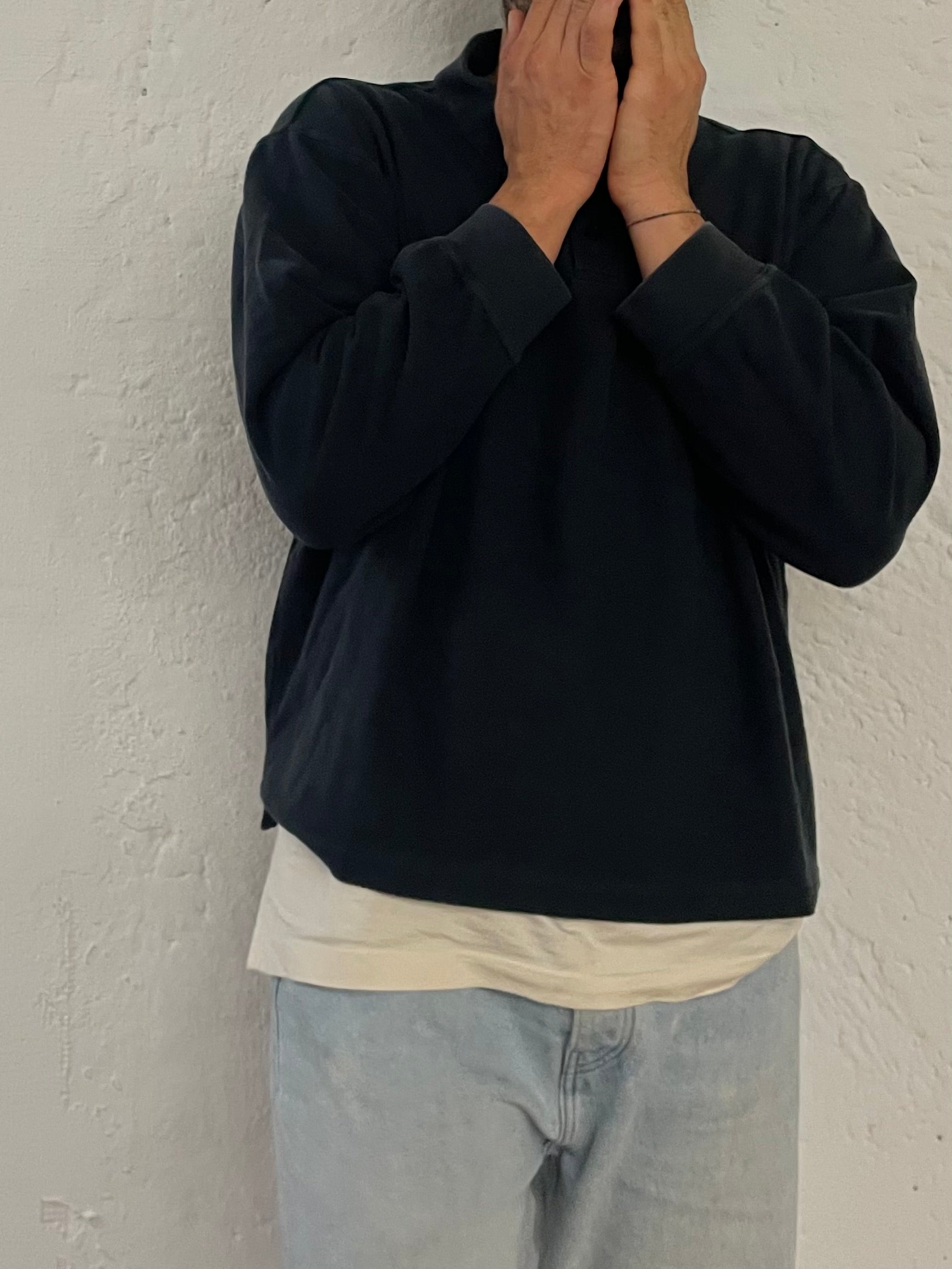 Modern Style Bourbon Polo Shirt – Black – Long Sleeve – XL