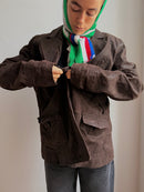 Made in Italy Scarf Green, Red, White and Blue - One Size