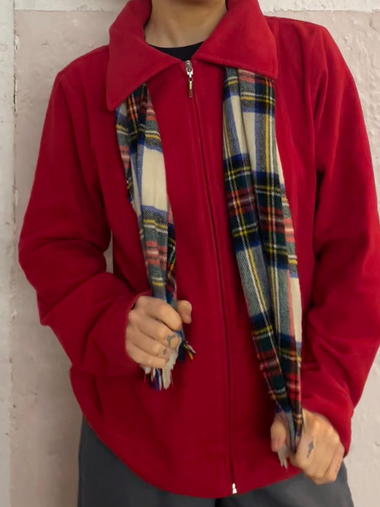 Tommy Hilfiger Fleece Sweater Jacket Unisex Red – L