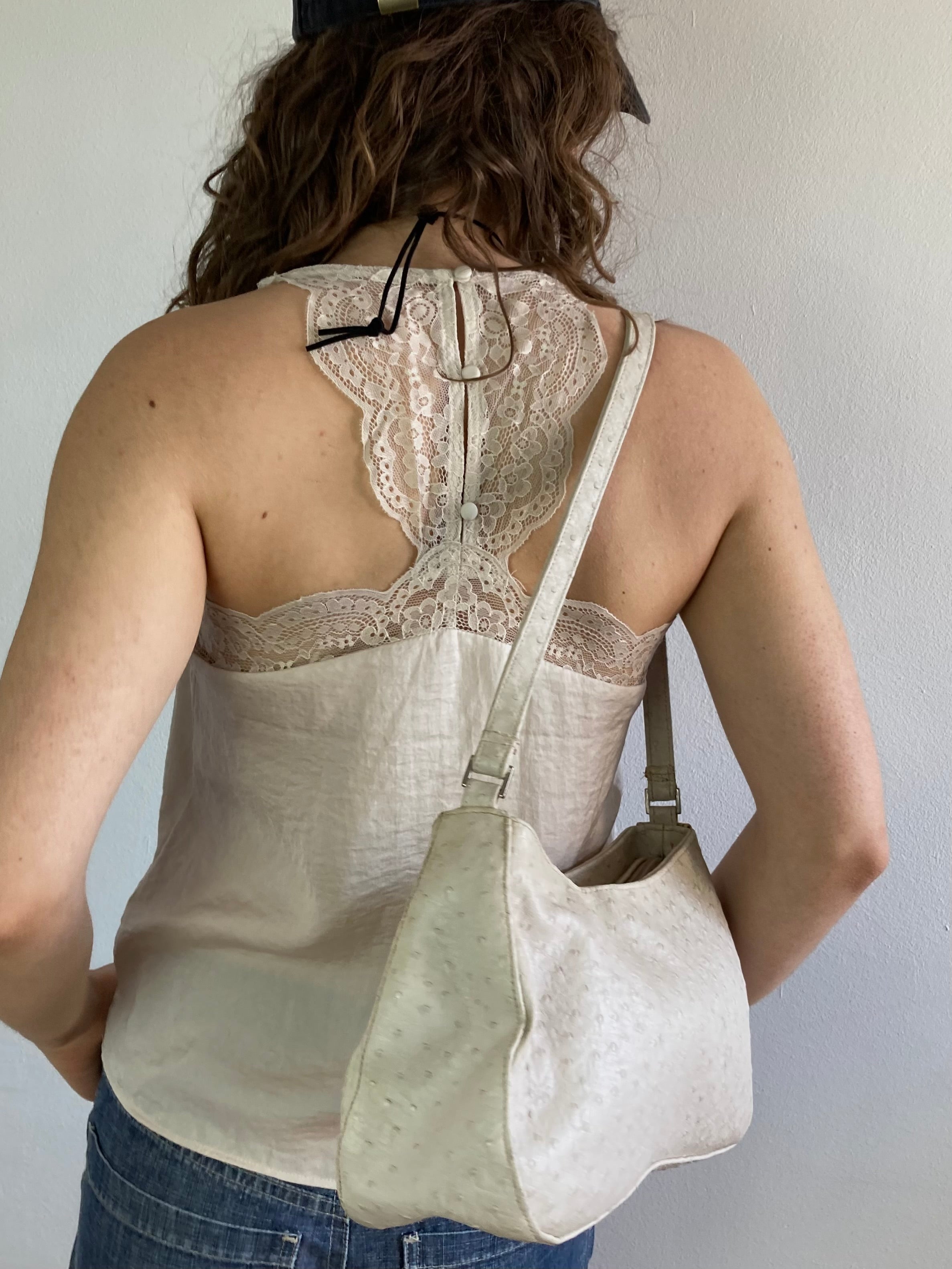 Bag Vintage Cream Shoulder Crossbody Women – One Size