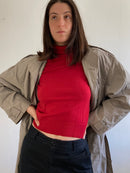 Coat Vintage Trench Tailored Spring Grey Unisex – M/L
