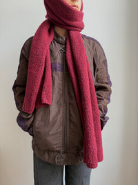 United Colors Of Benetton Scarf 100% Merinowool Burgundy - One Size