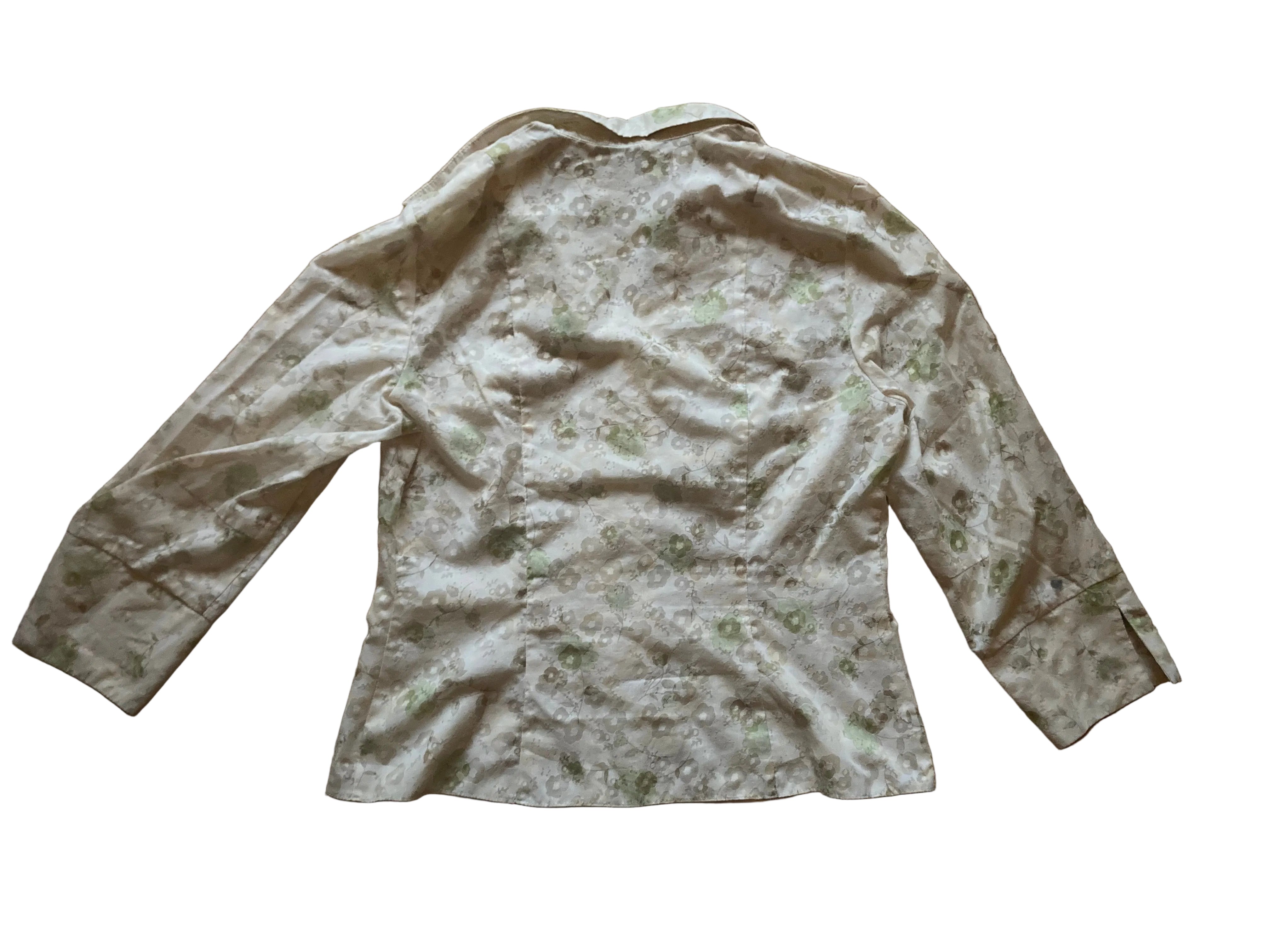 Blouse Shirt with Front Buttons 3/4 Sleeve – S/M