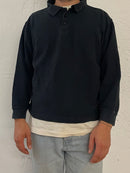 Modern Style Bourbon Polo Shirt – Black – Long Sleeve – XL