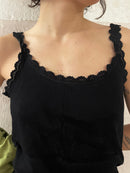 Schwarzes Trägertop S - Kleiderhaufen - Default Title