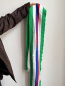 Made in Italy Scarf Green, Red, White and Blue - One Size