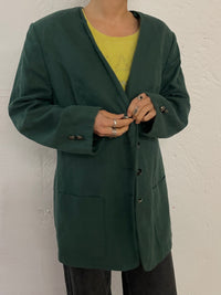 Vintage Meico Lightweight Linen Jacket Green – M/L